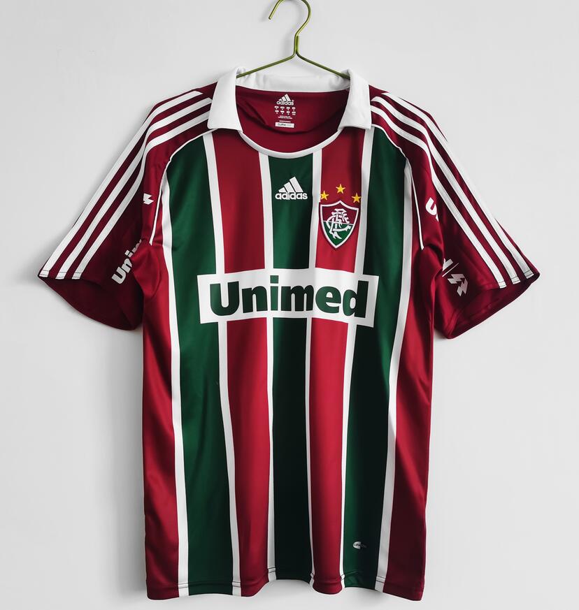 2008-09 Fluminense Retro Home Kit Soccer Jersey